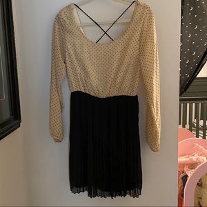 ModCloth Polka dot cross cross back Dress